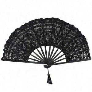 Abanicos Plegables de Plástico con Diseño de Dragón y Borlas, Bordado Chino de Alta Calidad, 27 cm de Largo, Recuerdo de Boda, Multicolor - Product Image 6