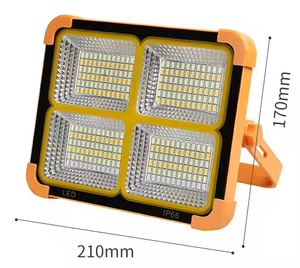 Outdoor 2025 New Design Portable Rechargeable Solar Portable Lamp Mobile Multi Function Usb <b>Emergency</b> Lighting Solar Flood <b>Light</b> - Product Image 2