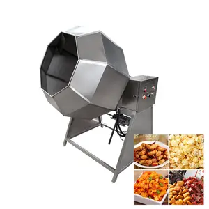 Crisps Steel Roller Sprayer Potato Chip Puffed Food Adding Seasoning Mixer For Corn Puff Machine