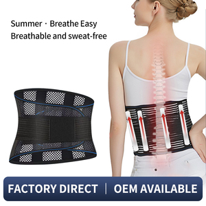 Ceinture de soutien lombaire réglable et respirante avec design en maille pour soulager les douleurs dorsales et corriger la posture, soutien lombaire pour adultes - Product Image 4