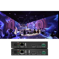 Extensor HDBaseT CAT5E de 70m con IR Bidireccional y RS232 para Ingeniería de Proyección Multicanal 3840X2160 30Hz; 1920X1080 60Hz, con Certificación CE