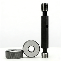 Alat Ukur Ring Gauge Ulir Metrik M1-M1000 6g 6H Akurasi Tinggi 0.001mm Bahan Paduan/Baja