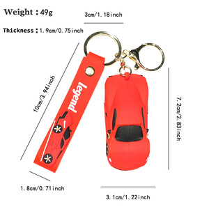Llavero creativo 3D <span class=keywords><strong>de</strong></span> coche <span class=keywords><strong>de</strong></span> carreras <span class=keywords><strong>de</strong></span> PVC, llavero <span class=keywords><strong>de</strong></span> coche <span class=keywords><strong>de</strong></span> dibujos animados, colgante para bolso, llavero <span class=keywords><strong>de</strong></span> modelo <span class=keywords><strong>de</strong></span> coche, venta al por mayor - Product Image 6