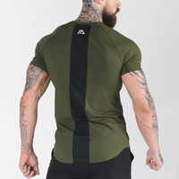 T-shirt de haute qualité à col rond pour hommes T-shirt Gym Fit avec coupe en V sur la poitrine