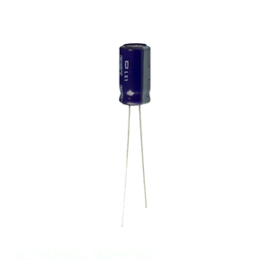 Condensateur radial ELXY630ELL180MFB5D à travers trou, 18 µF, en aluminium, 18 µF, 20 %, 63 V - Product Image 1