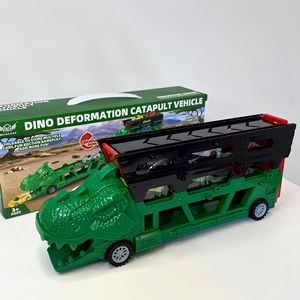 EPT Wholesale <b>Boys</b> Slot Dinosaur Transport Truck <b>Toy</b> with 6 Diecast Race Cars - Product Image 6