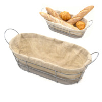 Panier ovale en métal pour fruits et pain, plateau à bonbons, panier de rangement pour fruits et pain, accessoires de cuisine