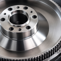Volant d'inertie industriel dynamique équilibré sur mesure 200 kg OEM GGG50 en fonte ductile usiné CNC de précision