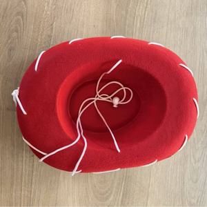 Chapeau de <span class=keywords><strong>cowboy</strong></span> vintage personnalisé à large bord en feutre pour Halloween, cosplay et événements sur le thème western - Product Image 3