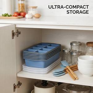 Set Wadah Silikon Food Grade untuk Freezer, Aman untuk Mesin Cuci Piring, Dapat Digunakan Kembali, Ukuran 125ml 250ml, untuk Sup, Rebusan, dan Saus - Product Image 6