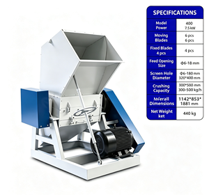 <b>Commercial</b> Large Capacity Plastic <b>Shredder</b> Crusher Machine for Factory Waste Recycling - Product Image 6
