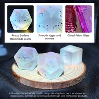 Mini dés à 4 faces, dés en verre mat à 4, 6, 8, 10, 12, 20 faces, jeu de dés pour Donjons et Dragons, jeux de rôle DND, RPG