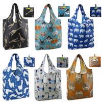 Vente en gros Sacs à provisions réutilisables personnalisables Emballage refermable en coton PVC laminé rose peint à la main pour les cadeaux de marque