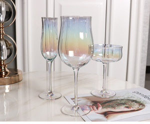 Copas de Vino Tinto de Cristal Transparente con Borde Dorado, Hechas <span class=keywords><strong>a</strong></span> Mano, de Alta Calidad, Personalizadas, para Cafeterí<span class=keywords><strong>a</strong></span>, Capacidad de 401-500 ml, Venta al Por Mayor - Product Image 2