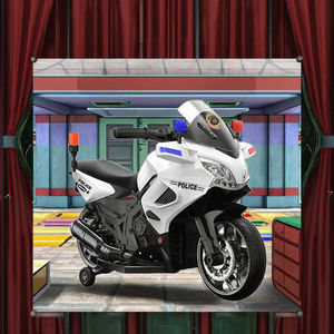 Voiture de police en plastique à piles VIP pour enfants de 2 à 4 ans avec sirène et lumières LED - Product Image 3