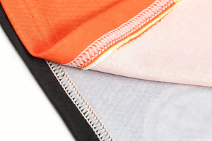 Maillot de cyclisme VTT ZEDE à séchage rapide, respirant, coupe ajustée, noir et orange, manches trois quarts, équipement de cyclisme VTT professionnel - Product Image 4