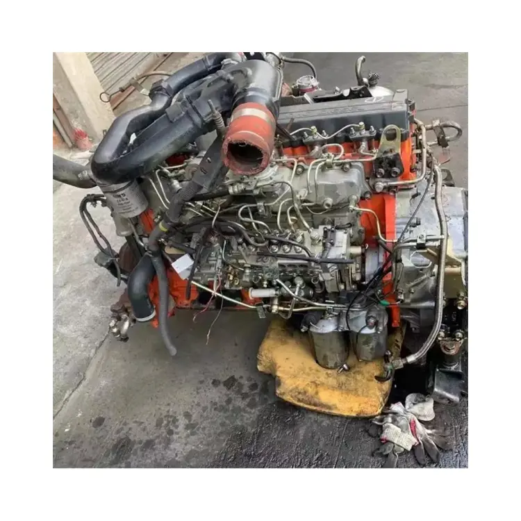6he1 Gebruikte Motor Isuzu Fvr Echte Versnellingsbak Originele Turbo 6he1 Voor Fsr