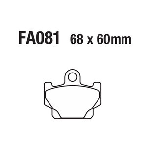 Pastillas de Freno de Disco Delanteras y Traseras para Motocicleta FA081 <span class=keywords><strong>YAMAHA</strong></span> DT RD SR RX RZ XV XS XZ XT <span class=keywords><strong>XJ</strong></span> 80 125 135 250 350 400 550 600 <span class=keywords><strong>650</strong></span> - Product Image 5