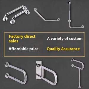 304 נירוסטה רכוב קיר חדר אמבטיה נגד נפילה & אנטי החלקה בטיחות לתפוס בר מעקה מעקה או בית הספר גישה לנכים - Product Image 2