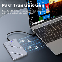 Boîtier externe USB 3.0 SATA pour disque dur, sans outil, adaptateur en plastique 2,5 pouces pour ordinateur et serveur, type sac/boîte