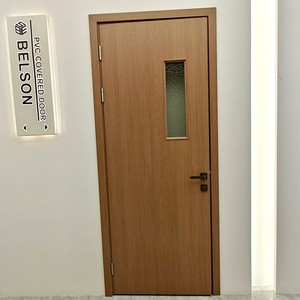 ベルソンWPC カラフルWPC防水ドアパネル（ガラス付き）トイレドアWPC浴室ドア 黄山サプライヤー - Product Image 2
