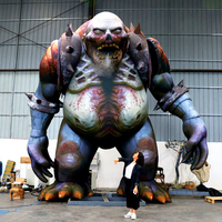 Monstre gonflable animatronique géant pour parc d'attractions avec mouvements flexibles