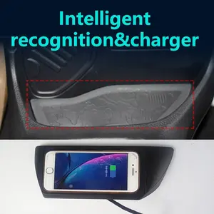 Cargador Inalámbrico para Auto Icreative Qi 15W, Plataforma de Carga Rápida para <span class=keywords><strong>Jeep</strong></span> <span class=keywords><strong>Renegade</strong></span> 2015-2021 LHD, Certificado CE/FCC, Consola Central de Carga - Product Image 2