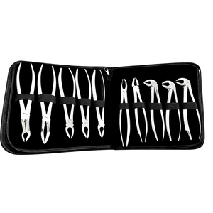 Juego de 10 Pinzas de Extracción Dental de Acero Inoxidable Profesional Centramed Instruments con Empuñadura Moleteada, Certificación CE, Manual - Product Image 1