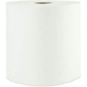 8 pouces. Rouleaux de serviettes en papier X 800 Ft. 1-Ply White Boardwalk BWK35XTRA Xtra (6 par carton) - Product Image 2