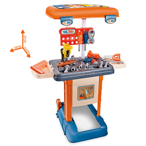 Artisan Tool Suitcase Table 3in1 Mini Repair Plastic Screw Tool Luggage Play <strong>Work</strong> <strong>Bench</strong> Set Pretend Play Toy <strong>Kids</strong> - Product Image 2