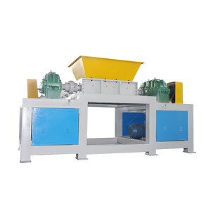 OKMT Industrial OEM Double Shaft Gearbox Shredder <b>Machine</b> 30KW High Safety Plastic PET/PVC Scrap Metal Rubber <b>Tyre</b> Waste Carton - Product Image 1