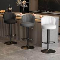 Chaises de bar européennes de luxe confortables, style nordique, chaises de bar pour la maison, décoration de restaurant, tabourets de bar pour la cuisine
