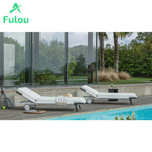 قماش حديث من الألومنيوم مقاوم للأشعة فوق البنفسجية مقاوم للماء وسادة مريحة سريعة الجفاف كرسي حديقة فناء فندق شاطئ - Product Image 2