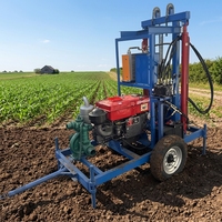 Offre Spéciale Mini Foreuse de Puits 200m, Petite Foreuse Portable pour Puits d'Eau, Foreuse Minière pour Puits Peu Profonds