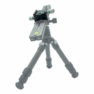 Tête de trépied micro QR-50B avec niveau à bulle, en alliage d'aluminium, 3 sections, verrouillage par bouton, pour appareil photo numérique, accessoires de photographie - Product Image 1