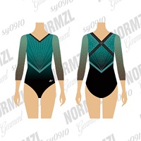 Vêtements de gymnastique à manches longues personnalisés, justaucorps de gymnastique pour club de danse, compétition