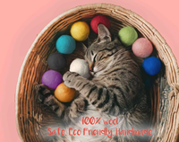 Grandes boules de feutre arc-en-ciel Montessori Pompons en laine pour bébé artisanat chats huiles essentielles