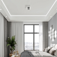 Spot en Cob Carré Ultra Mince pour la Maison Commercial Double Triple Anti-Éblouissement Spot de Plafond LED
