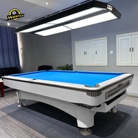 Hot Selling Nine Ball Billardtisch mit Massivholz Schiefer bett für Indoor-Spiele