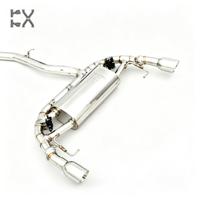 Vente chaude : Système d'échappement en acier inoxydable poli miroir de 1,5 mm d'épaisseur pour BMW G01 X3 G02 X4 M40i B58