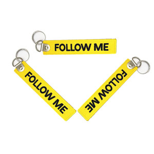 Wholesale Custom Embroidered Fabric Wristlet Keychain Manufacturer Polyester Key Fob for Brand Promotion Gifts - Product Image 3