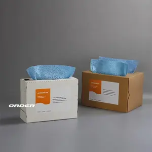 OEM doppia scatola pop up intrecciata Meltblown PP pulizia per uso generale asciugamani leggeri