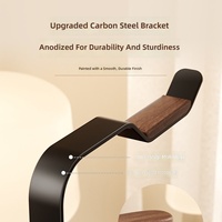 Support pour casque supra-auriculaire en acier au carbone, style moderne et minimaliste, support universel créatif pour casque, pour le bureau, les bureaux d'étude, rangement