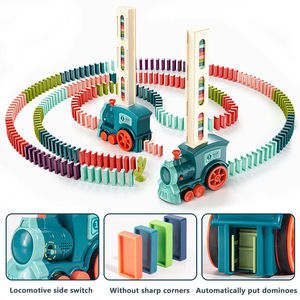 Beach Toys, Automatic Cars, Dominoes, <b>Train</b> Sets, Colorful Educational Building Block Sets, Gifts for Children, Boys and Girls - Product Image 6