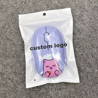 Sac d'emballage personnalisé imprimé pour housse de téléphone GIVRÉ CLAIR Sac à fermeture éclair en plastique noir et blanc