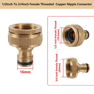 Adaptateur de robinet à connexion rapide en laiton pour jardin M18/M22/24 1/2" 3/4" 1" - Raccords de <span class=keywords><strong>tuyau</strong></span> <span class=keywords><strong>d</strong></span>'<span class=keywords><strong>arrosage</strong></span> pour robinets - Product Image 2