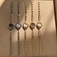 Jam Tangan Gelang Dial Kecil Mini Jam Tangan Wanita Gaya Retro Gelang Tipis