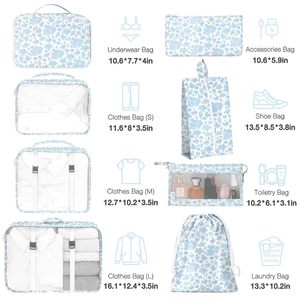 Personnalisé 8 Pcs-set Vêtements Bagages <span class=keywords><strong>Sac</strong></span> Léger Tri <span class=keywords><strong>Sac</strong></span> <span class=keywords><strong>De</strong></span> Rangement Portable Voyage <span class=keywords><strong>Compression</strong></span> Organisateur <span class=keywords><strong>Sac</strong></span> - Product Image 5
