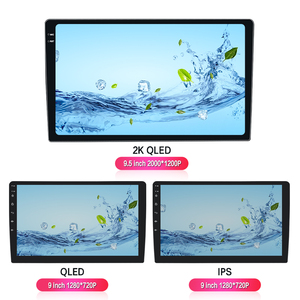 9 pouces 2K QLED Écran 2 din Double Din Android <span class=keywords><strong>12</strong></span> Lecteur DVD de Voiture Pour GPS Avec Bluetooth Universel Radio Stereo Head Unité <span class=keywords><strong>Carplay</strong></span> - Product Image 2