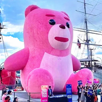 Décorations gonflables pour événements promotionnels intérieurs et extérieurs, lapin géant gonflable en peluche, lapin publicitaire en fourrure pour les activités